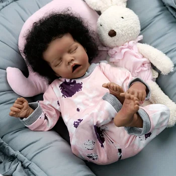 17-дюймовая кукла-Реборн, милая кукла, мягкая на ощупь 3D краска и видимые вены - коллекционная художественная кукла в подарок на день рождения