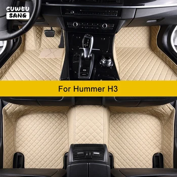 Автомобильные коврики CUWEUSANG на заказ для Hummer H3, автоаксессуары, коврик для ног