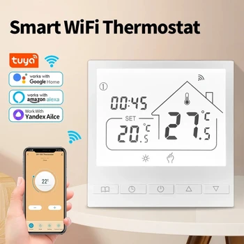 Tuya WiFi Умный Термостат Регулятор Температуры для Электрического Напольного Отопления Температура Воды/Газового Котла Google Home Alexa