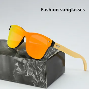 Солнцезащитные очки из натурального дерева Мужские Поляризованные Модные Очки водителя Оригинальные Деревянные Oculos de sol masculino