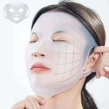 3D силиконовая маска для лица Средство по уходу за кожей женщин Гелевая маска для лица с подвешенным ухом Многоразовый Лифтинг Против морщин Укрепляющие инструменты для фиксации ушей