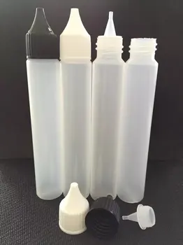 Новые флаконы для жидкости 30 мл с длинной капельницей, пластиковые пустые флаконы в стиле ручки, полиэтиленовые флаконы 100 шт./лот