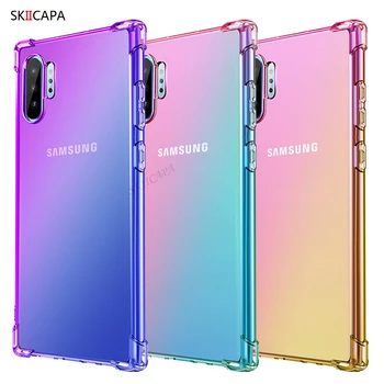 Для Samsung Galaxy S20 Plus Ultra Note 20 10 Ultra S10 S9 Plus S10E S7 Edge Радужного Цвета Ультратонкий Противоударный Градиентный Чехол